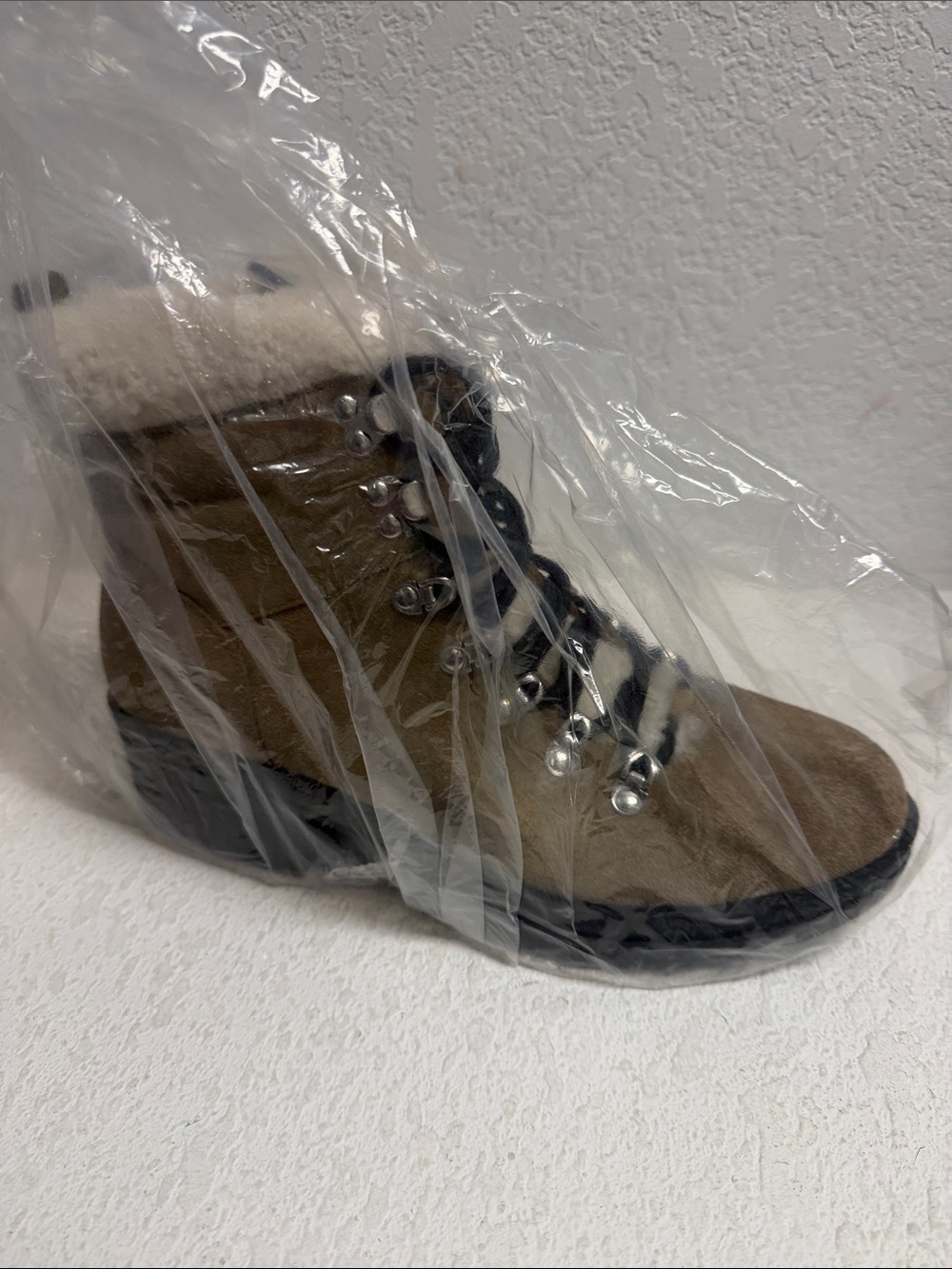 NIB Marc Fischer LTD Leather and Real Fur Ankle Boot 9.5
